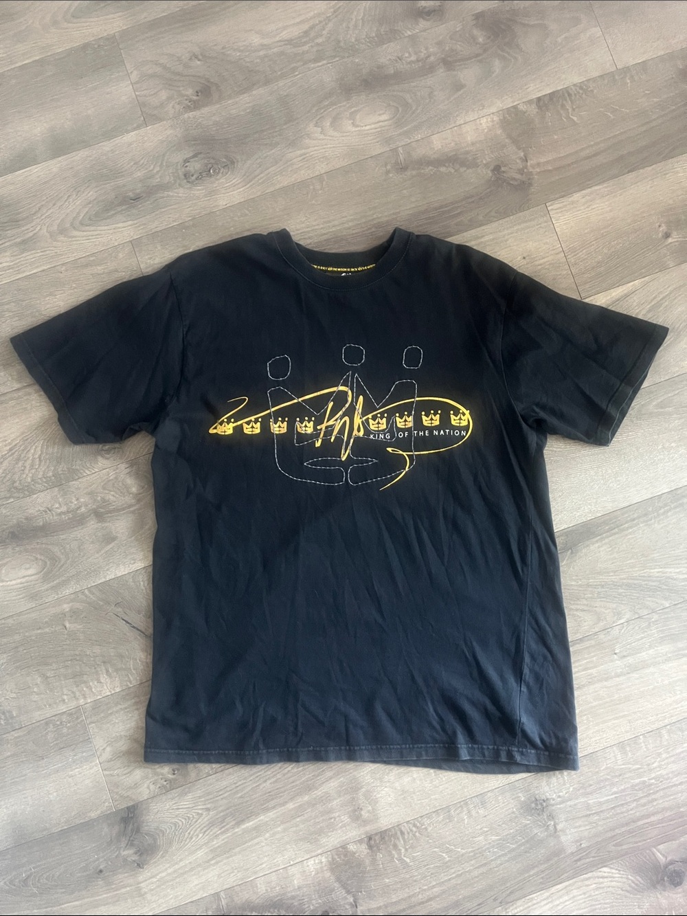 Vintage Y2K PNB Nation Black King of the Nation Graphic Tee